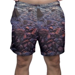 Twilight Treasures: Rocky Beachscape  Men s Shorts by dflcprintsclothing