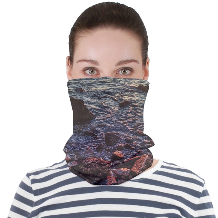 Twilight Treasures: Rocky Beachscape  Face Seamless Bandana (Adult)