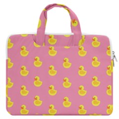 Rubber Duck Pattern Macbook Pro 16  Double Pocket Laptop Bag  by Valentinaart