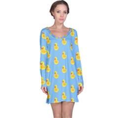 Rubber duck pattern Long Sleeve Nightdress