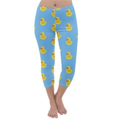 Rubber duck pattern Capri Winter Leggings 