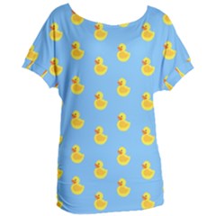 Rubber duck pattern Women s Oversized Tee