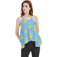 Rubber duck pattern Flowy Camisole Tank Top