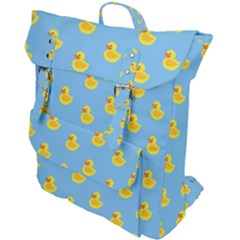 Rubber duck pattern Buckle Up Backpack