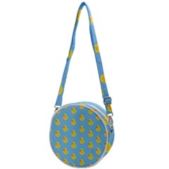 Rubber Duck Pattern Crossbody Circle Bag by Valentinaart