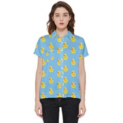 Rubber duck pattern Short Sleeve Pocket Shirt