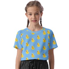 Rubber Duck Pattern Kids  Basic Tee by Valentinaart