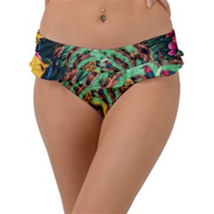 Monkey Tiger Bird Parrot Forest Jungle Style Frill Bikini Bottoms by Grandong