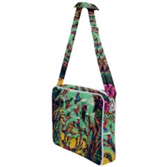 Monkey Tiger Bird Parrot Forest Jungle Style Cross Body Office Bag by Grandong