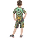 Monkey Tiger Bird Parrot Forest Jungle Style Kids  Tee and Shorts Set View2