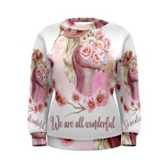 Women With Flowers Women s Sweatshirt by fashiontrends