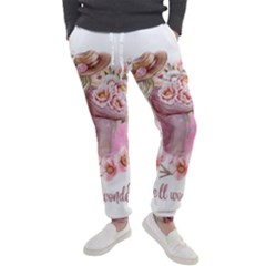 Women with flowers Men s Jogger Sweatpants