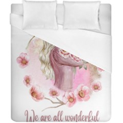 Women with flowers Duvet Cover (California King Size)