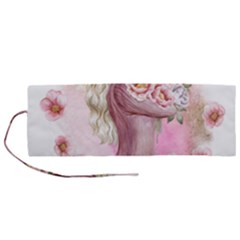 Women with flowers Roll Up Canvas Pencil Holder (M)