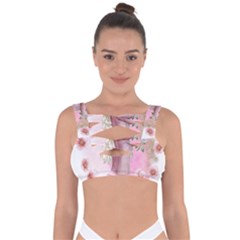 Women With Flowers Bandaged Up Bikini Top by fashiontrends