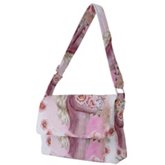 Women With Flowers Full Print Messenger Bag (l) by fashiontrends