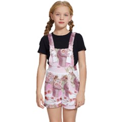 Women with flowers Kids  Short Overalls