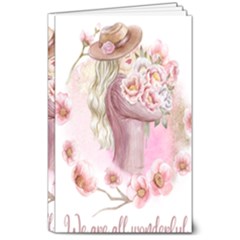 Women With Flowers 8  X 10  Softcover Notebook by fashiontrends