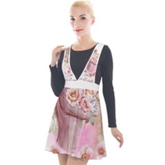 20230719 215116 0000 Plunge Pinafore Velour Dress