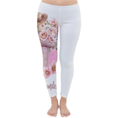 Women with flower Classic Winter Leggings