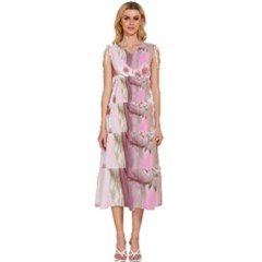 20230719 215116 0000 V-neck Drawstring Shoulder Sleeveless Maxi Dress by fashiontrends