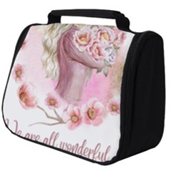 Women with flower Full Print Travel Pouch (Big)