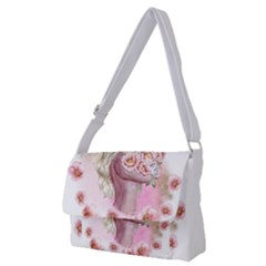 Women with flower Full Print Messenger Bag (M)