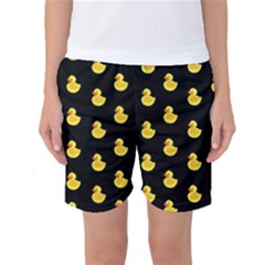 Rubber Duck Women s Basketball Shorts by Valentinaart