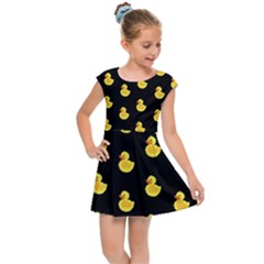 Rubber Duck Kids  Cap Sleeve Dress by Valentinaart