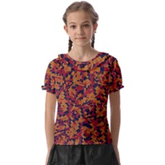 Kaleidoscope Dreams  Kids  Frill Chiffon Blouse by dflcprintsclothing