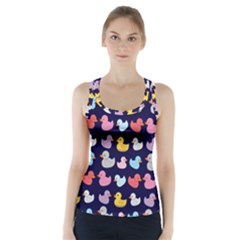 Micro Duck Pattern Racer Back Sports Top by InPlainSightStyle