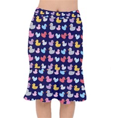 Micro Duck Pattern Short Mermaid Skirt by InPlainSightStyle