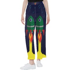 Rocket Halftone Astrology Astronaut Women s Pants 