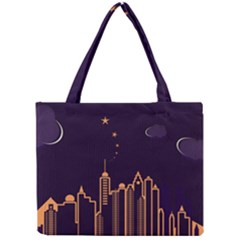 Skyscraper Town Urban Towers Mini Tote Bag by Bangk1t