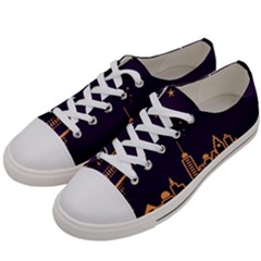 Skyscraper Town Urban Towers Men s Low Top Canvas Sneakers by Bangk1t