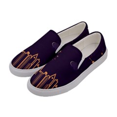 Skyscraper Town Urban Towers Women s Canvas Slip Ons by Bangk1t