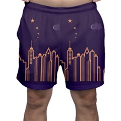 Skyscraper Town Urban Towers Men s Shorts