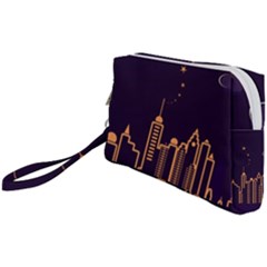 Skyscraper Town Urban Towers Wristlet Pouch Bag (small)