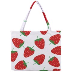 Seamless Pattern Fresh Strawberry Mini Tote Bag