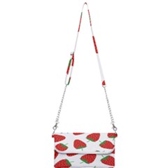 Seamless Pattern Fresh Strawberry Mini Crossbody Handbag