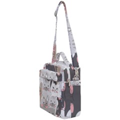 Cute Cats Seamless Pattern Crossbody Day Bag