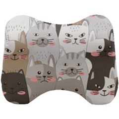 Cute Cats Seamless Pattern Head Support Cushion