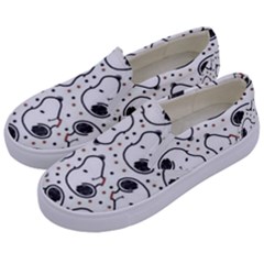 Dog Pattern Kids  Canvas Slip Ons by Bangk1t