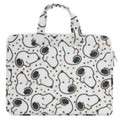 Dog Pattern Macbook Pro 16  Double Pocket Laptop Bag 