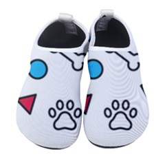 Dog Paw Seamless Pattern Footprint Bone Kids  Sock-style Water Shoes