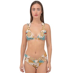 Nautical Elements Collection Double Strap Halter Bikini Set