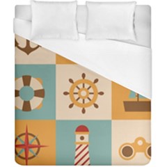 Nautical Elements Collection Duvet Cover (california King Size)