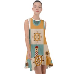 Nautical Elements Collection Frill Swing Dress