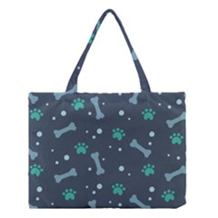 Bons Foot Prints Pattern Background Medium Tote Bag by Bangk1t