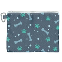 Bons Foot Prints Pattern Background Canvas Cosmetic Bag (xxl)